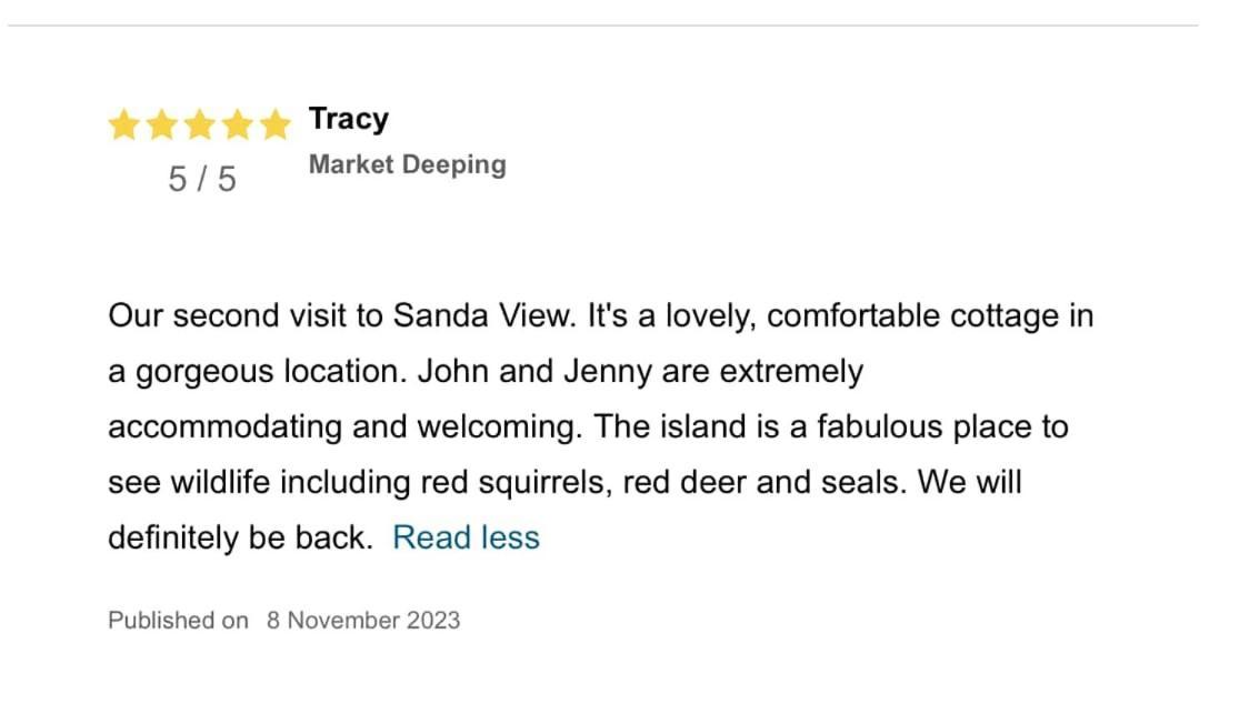Sanda View, Isle Of Arran Sliddery Экстерьер фото